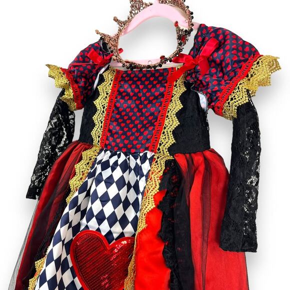 Trish Scully Queen Of Hearts Costume Dress Size 5 - Picture 6 of 7